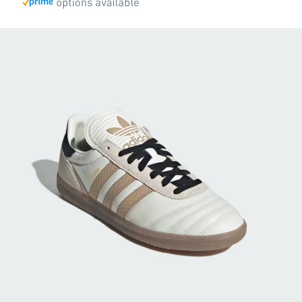 Adidas Men's Cream and Brown Sneakers